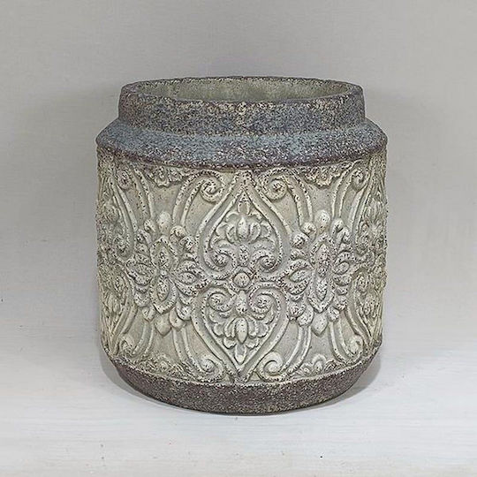 Саксия Бетон Сив 18x18x19εκ.