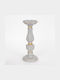 Candle Holder Polyresin in Yellow Color 25x10cm 1pcs