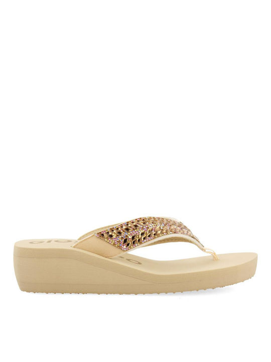 Gioseppo Frauen Flip Flops in Beige Farbe