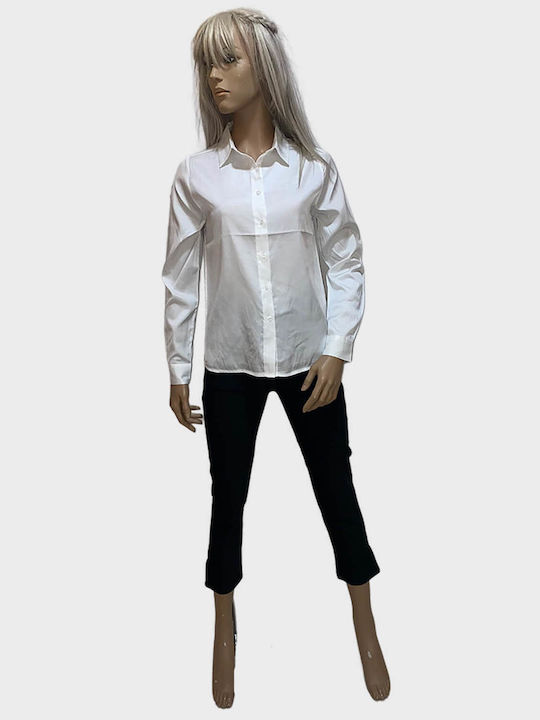 Losan Women's Long Sleeve Shirt White