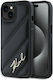 Karl Lagerfeld Back Cover Silicone / Plastic / Leather Black (iPhone 13)