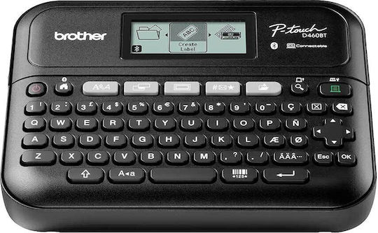 Brother P-touch Ετικετογράφος Χειρός σε Μαύρο Χρώμα