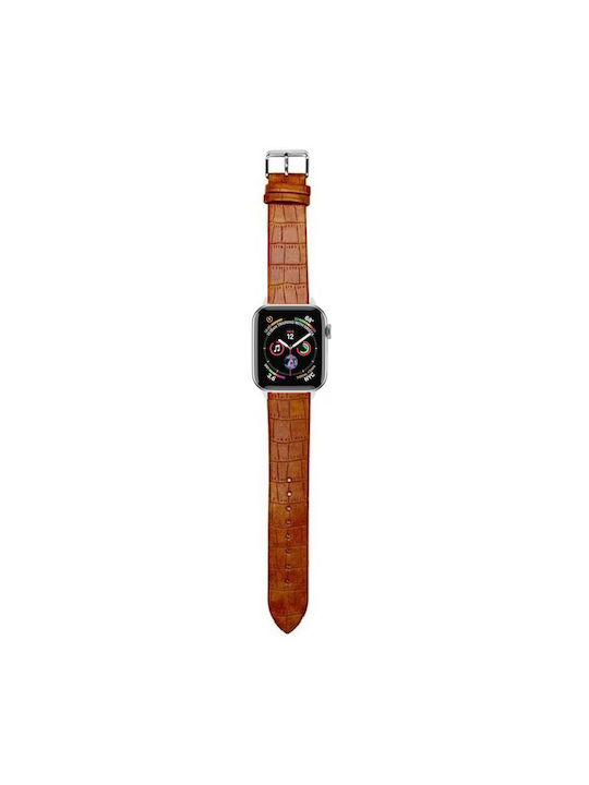 Curea Piele artificială Maro (Apple Watch 44/45/46mm/Ultra 49mm)