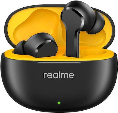 Realme Buds T110 Bluetooth Handsfree Căști cu rezistență la transpirație și husă de încărcare Negră