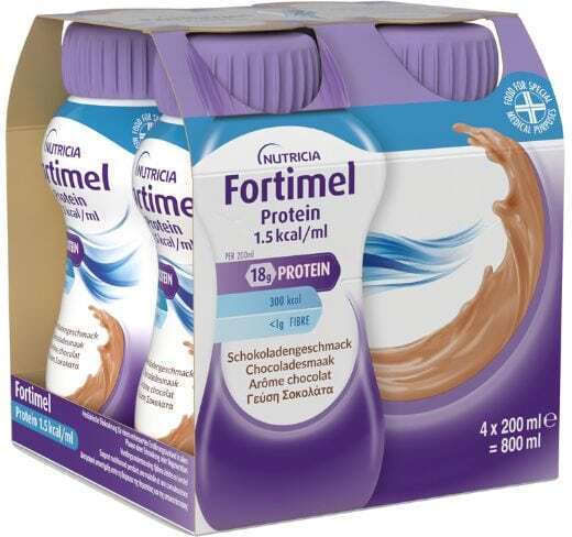 Nutricia Fortimel Protein 1.5kcal Special Food Supplement 4 x 200ml Chocolate