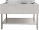 Kukoo Stainless Steel Commercial Sink Left Hand Drainer