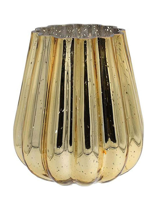 Fylliana Fl1530 Candle Holder Glass in Gold Col...