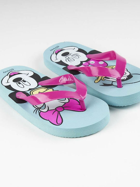 Minnie Mouse Kinder Flip Flops Minnie Blau