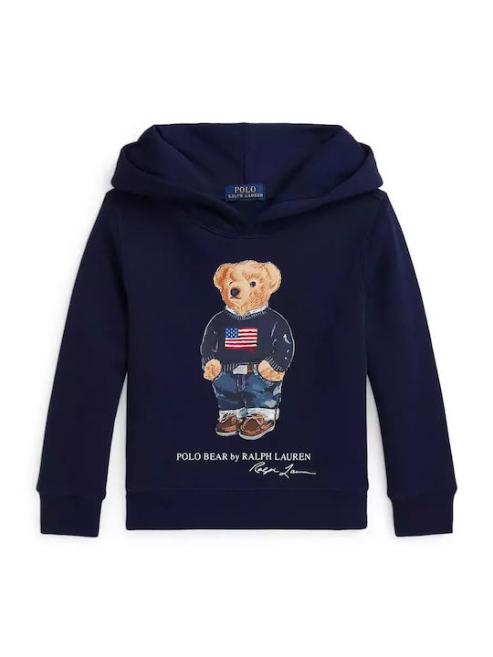 Ralph Lauren Hanorac pentru copii cu glugă Blue