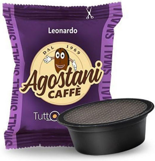 Agostani Kapseln Espresso Leonardo Kompatibel mit Maschine LavAzza A Modo Mio 100Mützen