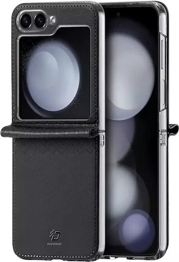Dux Ducis Задна корица Кожа Черен (Galaxy Z Flip6)