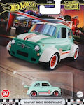 Mattel Car Premium Boulevard 60s Fiat 500 D Modoficado Vehicle for 3++ Years