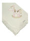 Ninetta Bebe Rocking Horse Pique Swaddle Wrap 100x100cm.