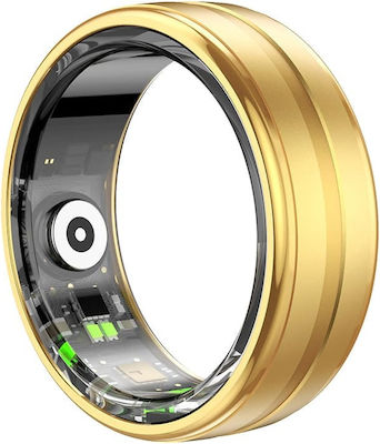 Techsuit R06 Smart Ring 18mm με Παλμογράφο Χρυσό