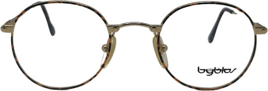 Metal Eyeglass Frame Brown Tortoise 544 3033 4723
