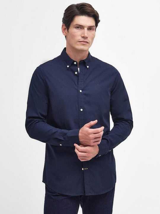 Barbour Men's Shirt Long Sleeve Cotton navy