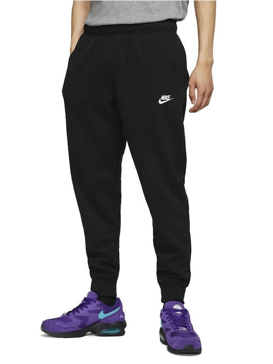 Nike Club Men's Sweatpants with Rubber Black