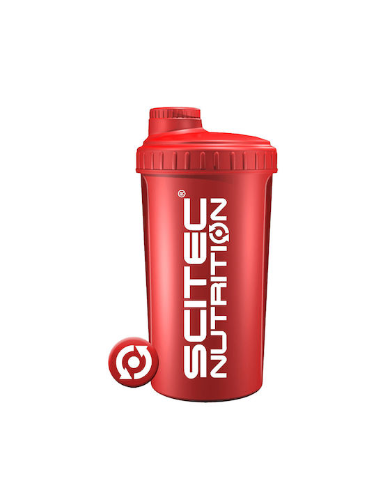 Scitec Nutrition Plastic Protein Shaker 700ml Red