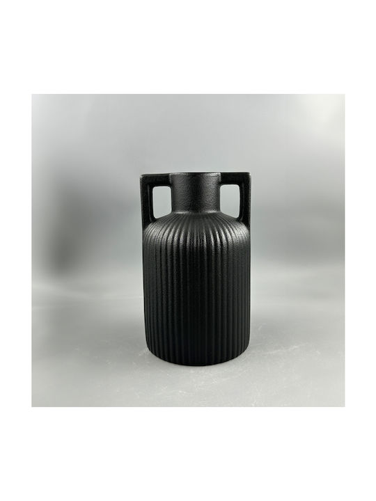 Ravenna Decorative Vase Nereus Black 12.3x12.3x19.4cm