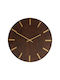 Wall Clock Wooden Brown