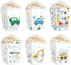 Party Pal Popcorn Box for Party 6 Pieces