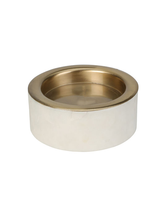 K-m Marble Candle Holder Marble in White Color ...