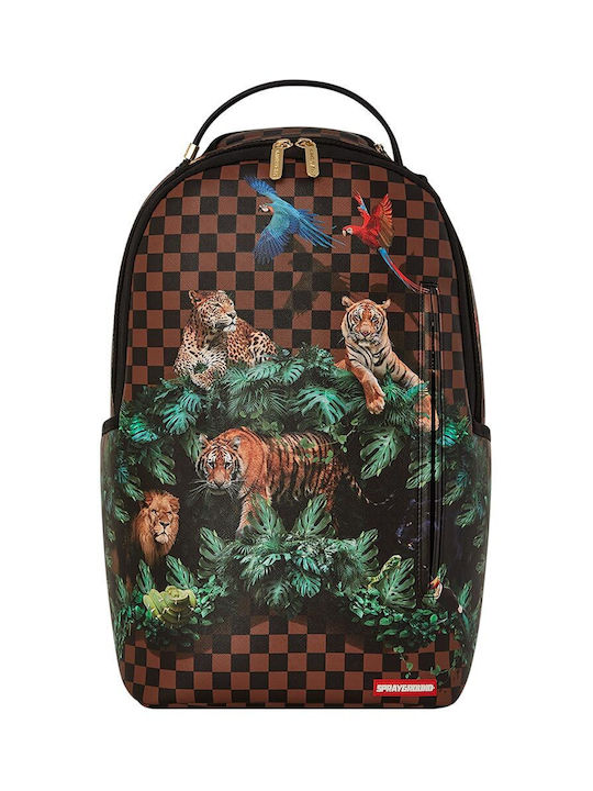 Sprayground Shark School Bag Backpack Junior High-High School in Brown color