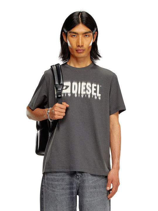 Diesel Men's Short Sleeve T-shirt Gray