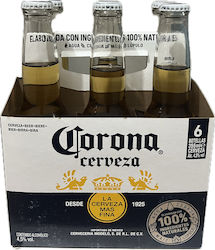 Corona Pale Lager Φιάλη 6x355ml
