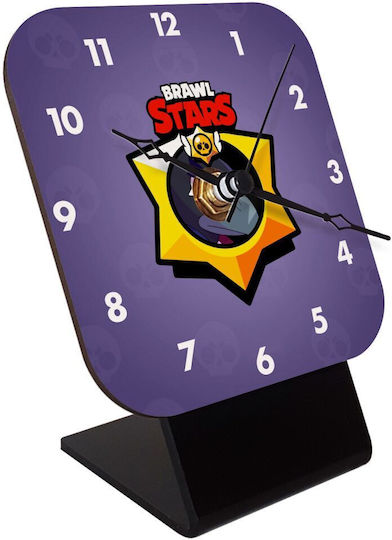 Koupakoupa Wooden Desktop Clock Brawl Stars Crow