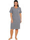 Asel Summer Women's Nightdress Gray