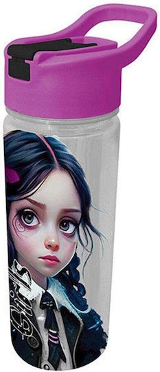 Graffiti Παιδικό Παγούρι Πλαστικό με Καλαμάκι Tritan Casual Girls 500ml