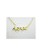 Stainless Steel Necklace Name Silver Gold 1pc