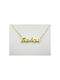 Stainless Steel Necklace Name Freedom Gold 1pc