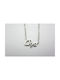 Stainless Steel Necklace Name Olga Silver 1pc