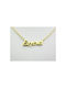 Stainless Steel Necklace Name Eugenia Gold 1pc