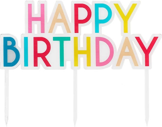 Ginger Ray "happy Birthday" Διακοσμητικό για Τούρτα
