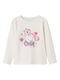 Name It Kids Blouse Long Sleeve White Jet Stream Cute Girl