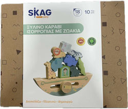 Skag Stacking Toy made of Wood for 18++ Months