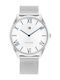 Tommy Hilfiger Becker Ανδρικό Ρολόι 43mm Μπαταρίας με Ασημί Ατσάλινο Μπρασελέ