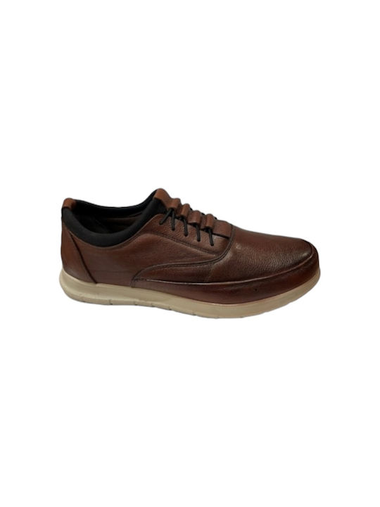 Next Step Shoes Men's Leather Casual Shoes Brown