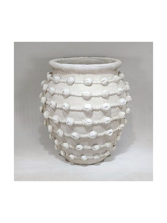 Vază Decorativă Beton Alb 27x27x29cm 1buc