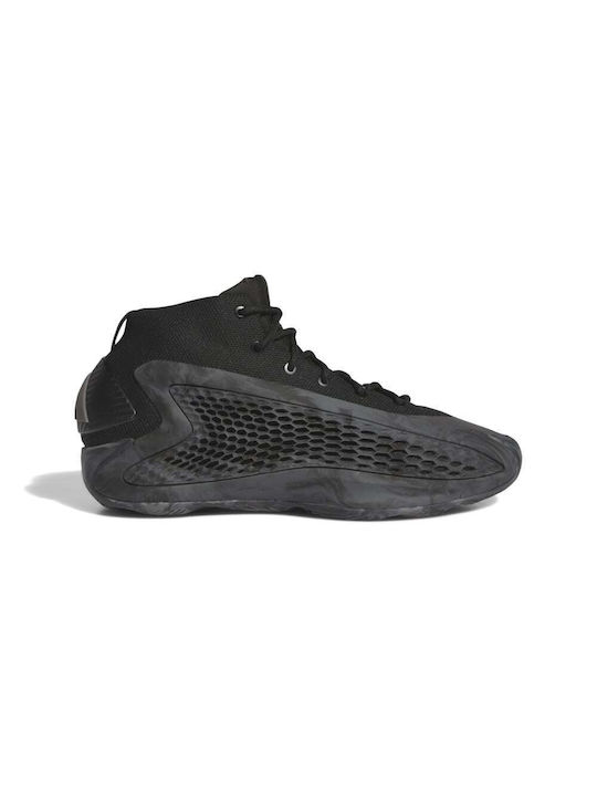 Adidas A.E. 1 Ψηλά Μπασκετικά Παπούτσια Core Black / Charcoal / Carbon