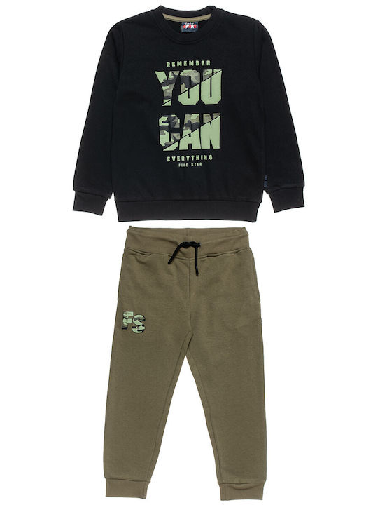 Alouette Kids Sweatpants Set Black Five Star