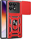 Orso Combo Kickstand Slide Back Cover Red (Poco F6 Pro)