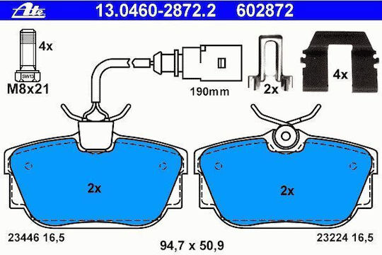 Brake Pads Ford Galaxy Wgr Ate 13046028722
