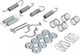 Set de accesorii pentru placute de frana Toyota Previa Mcr3 Acr3 Clr3 Ate 03013792722