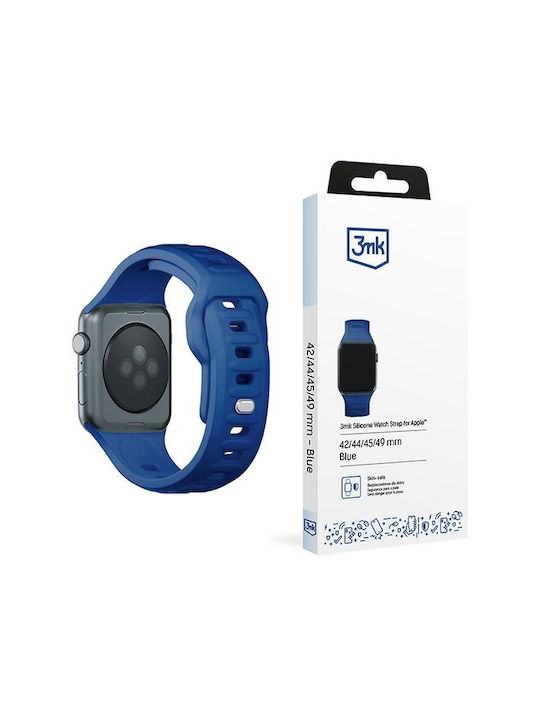 3MK Armband Silikon mit Pin Blau (Apple Watch 44/45/46mm/Ultra 49mm)