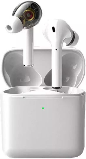 Nubi S10 In-ear Bluetooth Handsfree Earphones with Sweat Resistance and Charging Case White