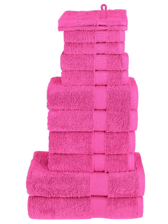 vidaXL 12 Pieces Bath Towels Weight 600gsm